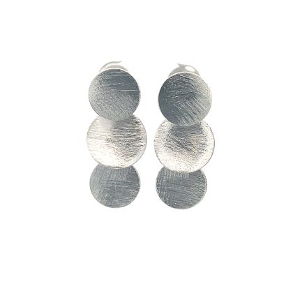 Nina Earrings Rhodium Plated