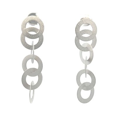 Flavia Earrings Rhodium Plated