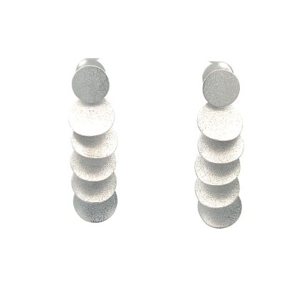 Luna Earrings Rhodium Plated