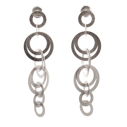 Lola Earrings Rhodium Plated
