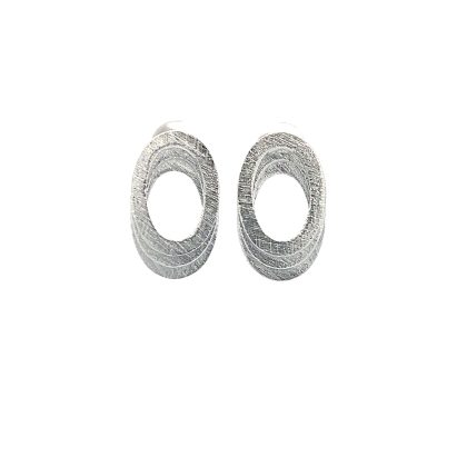 BEA EARRINGS RHODIUM PLATED