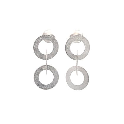 LISA EARRINGS RHODIUM PLATED