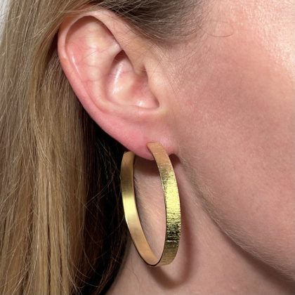 Hoop Earrings Maxi 18k Gold Plated