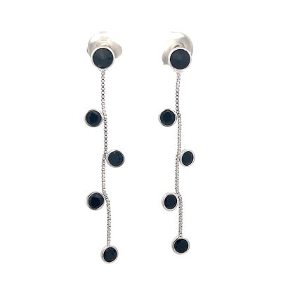 Crystal Earrings Rhodium Plated